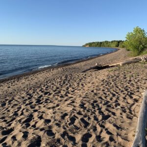 Herbster beach on Lake Superior